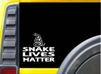 Snake Lives Matter Sticker k185 6 inch cobra decal