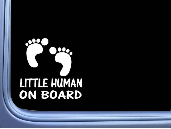 Little Human on Board L972 6" Sticker decal baby on board sign