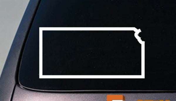 KANSAS state 6" sticker decal car truck window college football basketball
