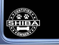 Certified Shiba Inu L307 Dog Sticker 6" decal