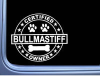 Certified BullMastiff L305 Dog Sticker 6" decal