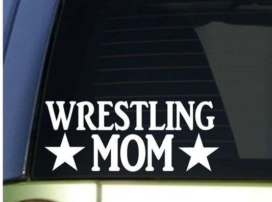 Wrestling Mom Vinyl Decal – 8.5 Inch