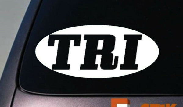 Tri Decal Sticker Triathalon Decal Sticker Ironman 6"