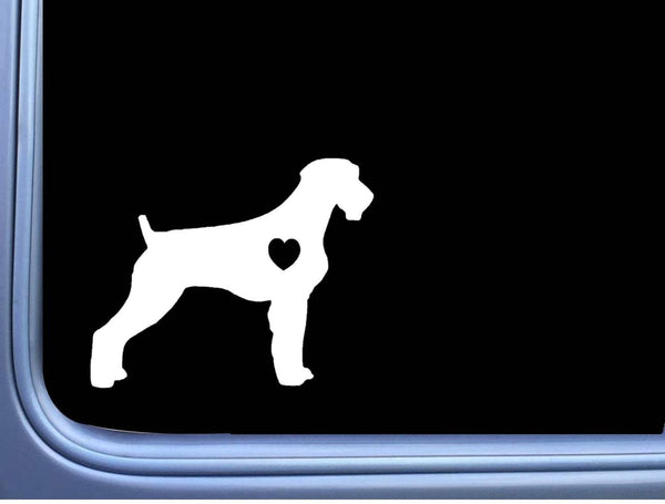 German Wirehaired Pointer Lil Heart M339 6 inch Sticker Decal dog wirehair