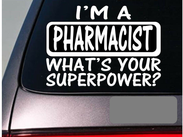 I'm a pharmacist sticker decal *E181* drugs prescription bottles pharmacy