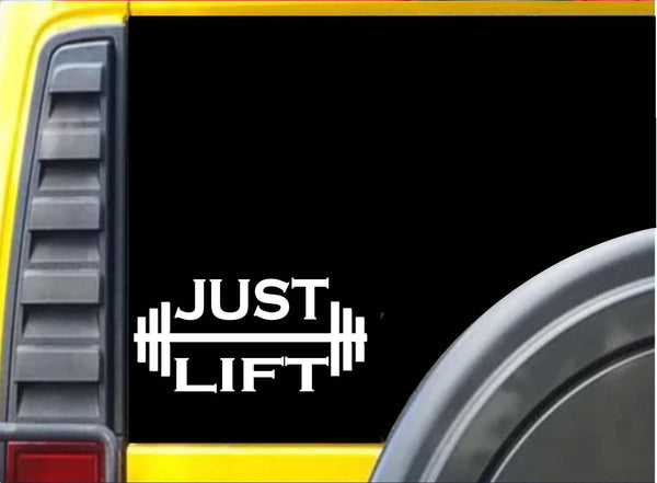 Just Lift K781 8 inch Sticker lifting gym decal