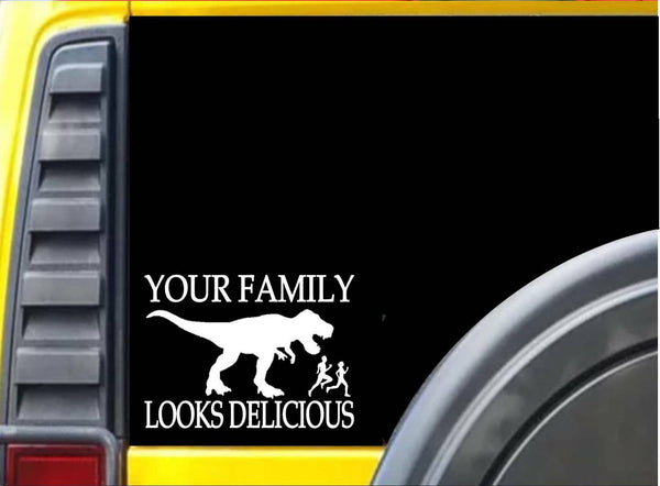 T-Rex family looks delicious J790 6" Sticker decal dinosaur