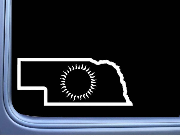 Nebraska Eclipse Path of Totality L412 8" decal sticker solar
