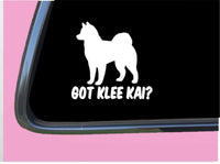 Got Klee Kai TP 567 vinyl 6" Decal Sticker dog breed alaskan husky kennel tshirt