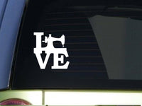 Sewing Love *I912* 6x6 inch sticker sew decal