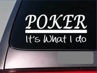 Poker sticker decal *E358* cards texas vegas hold em gamble casino full house