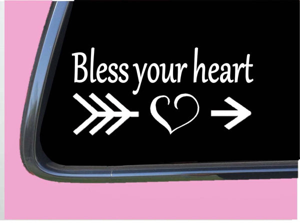 Bless Your Heart TP171 vinyl 8" Decal Sticker boho gypsy girl mom daycare sweet