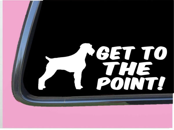 German Wirehair Pointer Get to the Point TP 541 vinyl 8" Decal Sticker bird vest