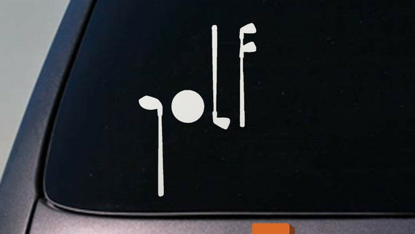 GOLF CLUB sticker decal driver ball tee vinyl golf decal 7.5" size *D724*
