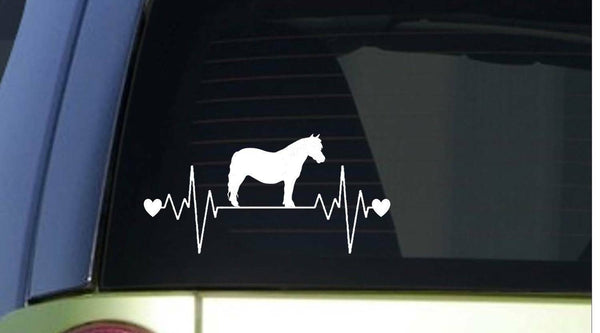 Miniature Horse lifeline heartbeat *I834* 8.5 inch long sticker decal