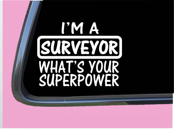 Surveyor Superpower Decal Sticker 8" TP 777 transit