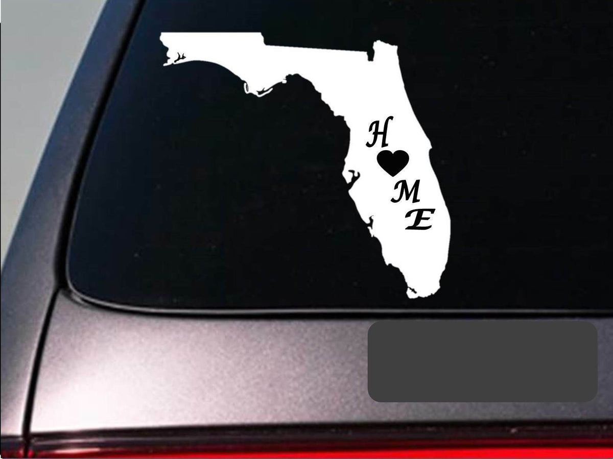 Florida Home Vinyl Decal – 6 Inch