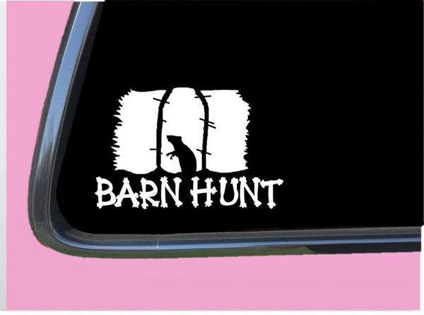 Barn Hunt TP 531 vinyl 6" Decal Sticker rat tubes book tshirt apparel hide seek