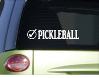 Pickleball Check *I034* 8" Sticker decal court ball paddle