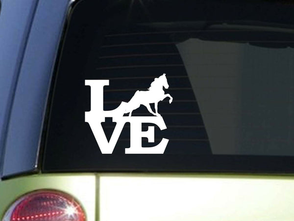 Walking horse Love 6" STICKER *F120* DECAL horse saddle tennessee walker bridle