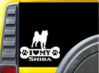 Shiba Bone L082 8 Inch dog rescue sticker decal