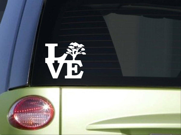 Tree Love *I662* 6x6 inch Sticker decal camping camper arborist