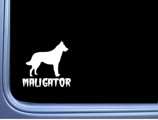 Maligator Belgian Malinois M350 6 inch Sticker Decal dog caution k9