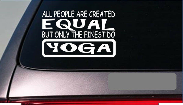 Yoga equal Sticker *G766* 8" vinyl hot yoga pants pose matt blocks class course