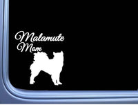 Malamute Mom j851 6" wide Sticker decal alaskan dog