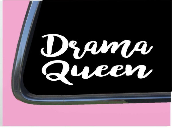 Drama Queen TP 283 Sticker 8" Decal acting actress actor class student stage mic