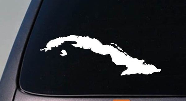 CUBA country sticker truck car window laptop vinyl decal 6" sticker