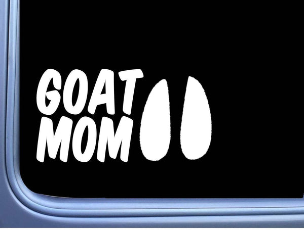Goat Mom M370 8 inch Sticker Decal boer milk farmer kid hoof