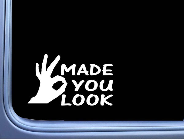 Made You Look L825 8 inch Sticker circle game kids decal