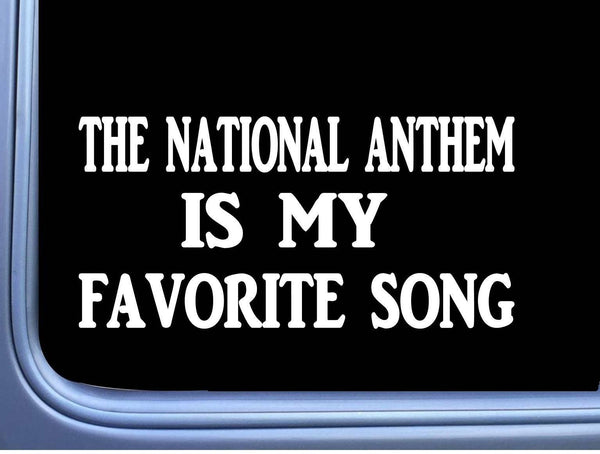 The National Anthem Favorite Song L559 Decal 8" Sticker American Flag