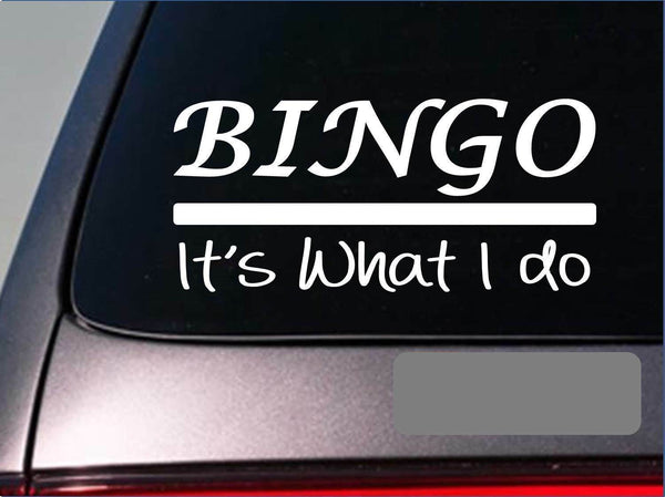 Bingo sticker decal *E359* cards texas vegas hold em gamble casino full house