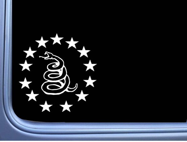 Gadsden Snake Ross Flag L446 6" decal 2nd amendment