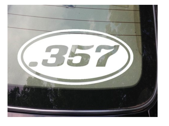 357 Handgun Sticker Decal Car Window 6" *C129*