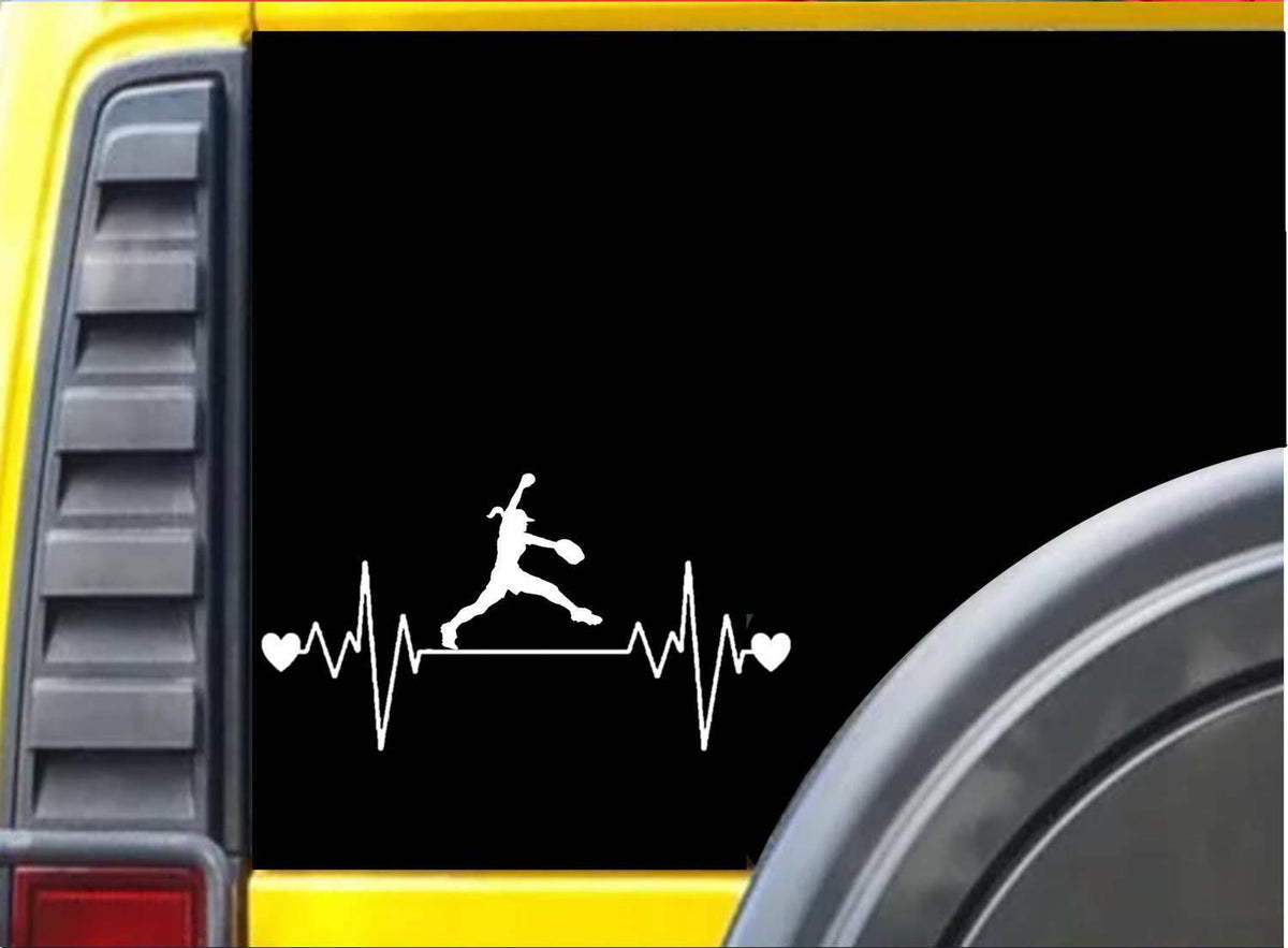 Fastpitch Lifeline Softball Vinyl Decal – 8 Inch