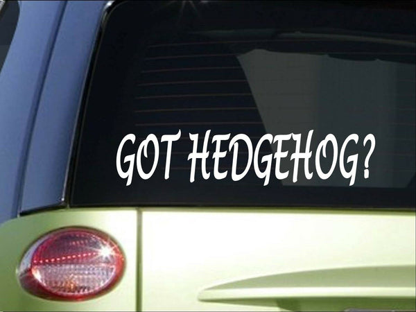 Got hedgehog *H976* 8" Sticker decal cage food house