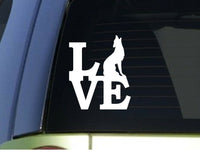 Coyote Love  *H939* 6 inch Sticker decal predator decoy yellowstone