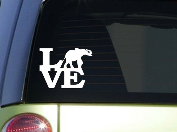 Elephant Love 6" STICKER *F168* DECAL zoo keeper africa dessert