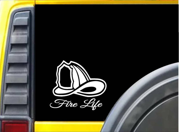 Fire Life K714 6 inch Sticker fireman decal