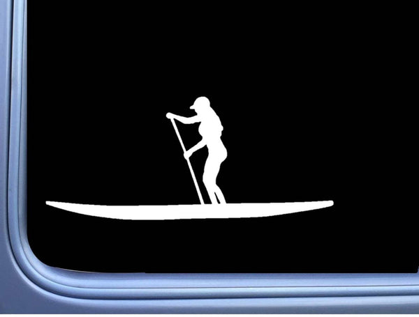 Paddleboard Woman M134 8 Inch Sticker Decal camping hike kayak oar paddle board