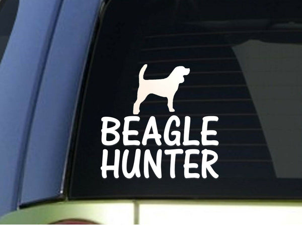 Beagle hunter *H902* 6 inch Sticker decal rabbit hunting dog box