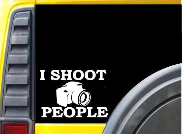I shoot People K586 6 inch Sticker camera decal