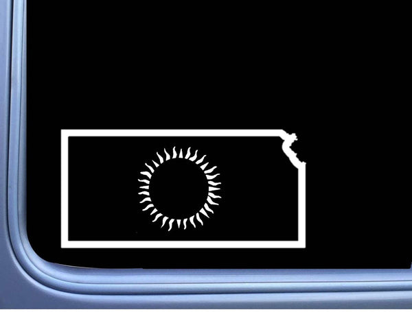 Kansas Eclipse Path of Totality L413 8" decal sticker solar