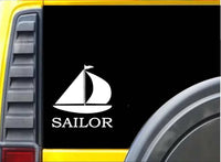 Sailor Sticker k216 6 inch sailing boat sailboat decal