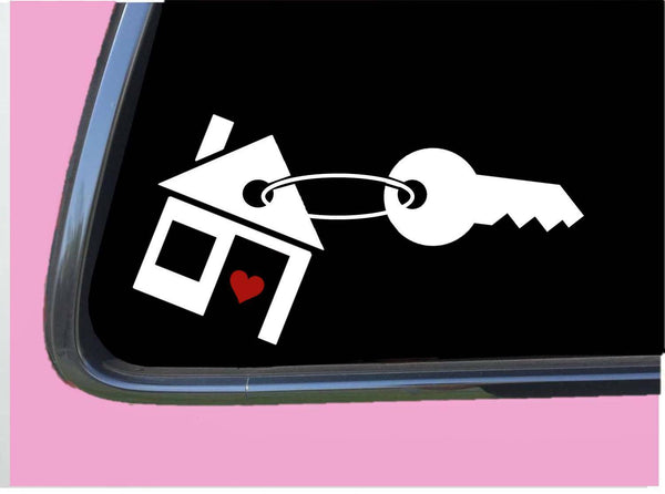 House with Key TP 790 6" Decal Sticker real estate agent sign window