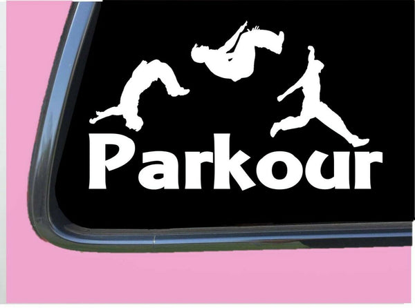 Parkour TP 672 8 Inch decal sticker shoes gloves gear tshirt equipment