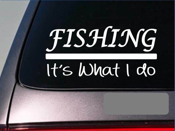 Fishing sticker decal *E276* bass boat trolling motor trailer rod reel lake fish
